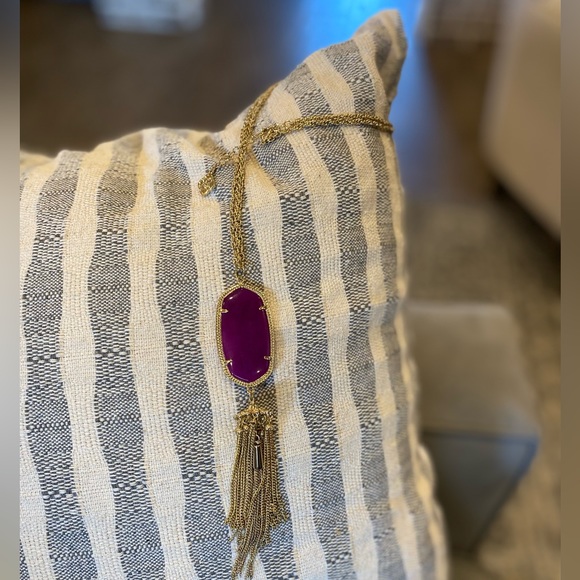 Kendra Scott Rayne Tassel Purple Pendant - Picture 6 of 7